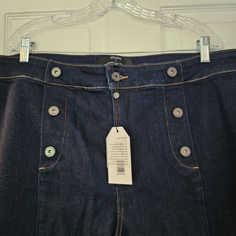Universal Standard X Erdem Poppy Jeans, Size 18, NWT Dark Indigo - Picture 3 of 4